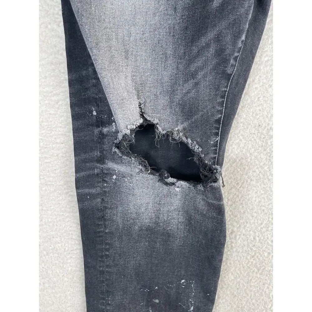 Jordan Craig Legacy Jeans Mens 44x32 Aaron Moto Rider Distressed Street Whiskers